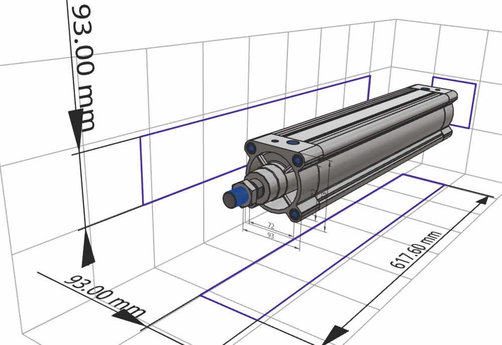 FESTO Пневмоцилідр DNT 80-400 PPV-A Б/У в гарному стані