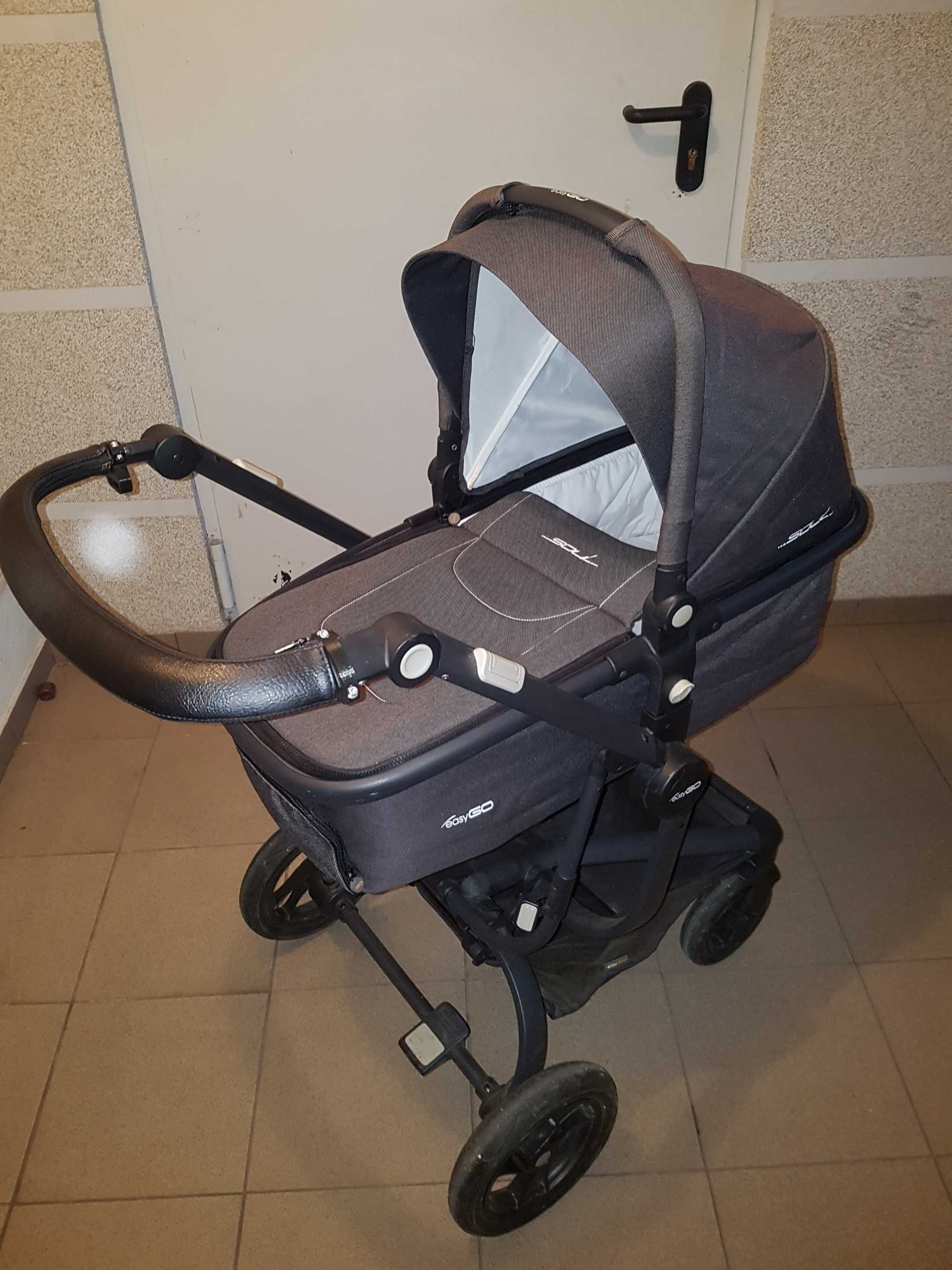Wózek Easy Go Soul 2w1 plus adaptery do fotelików Cybex, Maxi Cosi itp