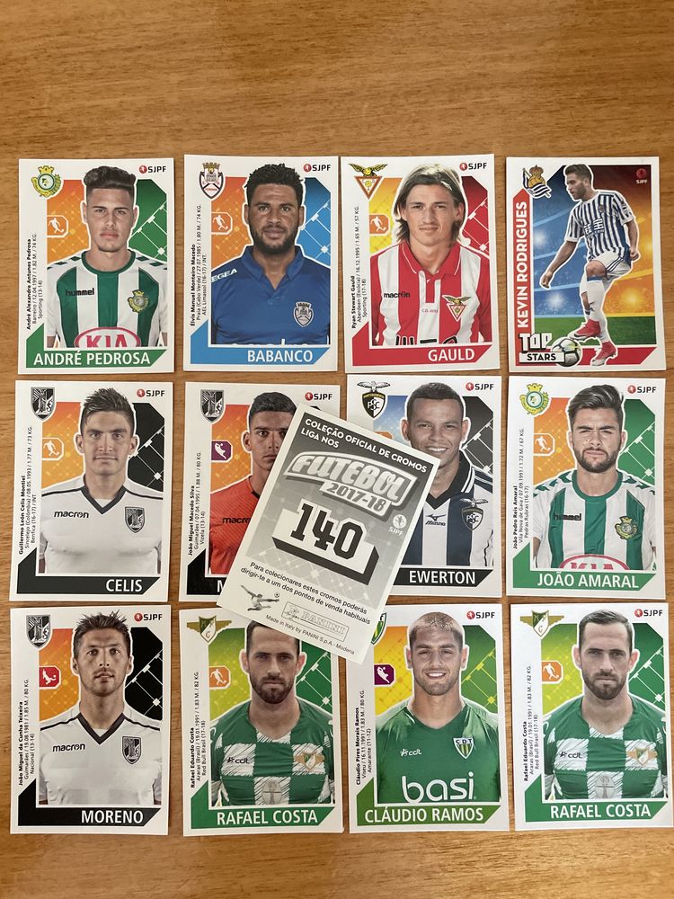 Cromos Futebol temporada 2017 a 2018