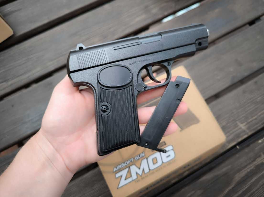 Пістолет ZM06 від cyma  дитячий іграшковий +250 пуль 6 мм
