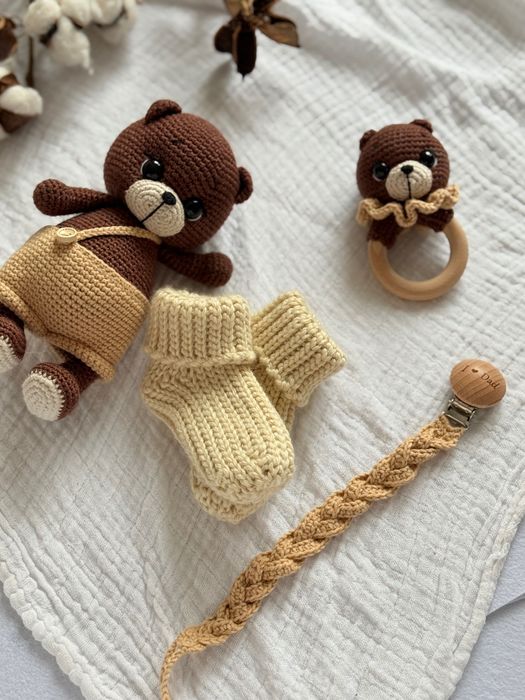 Zestaw powitalny dla maluszka na szydełku