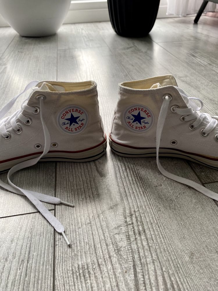 Oryginalne trampki Converse białe rozmiar 37 długość 23,5cm