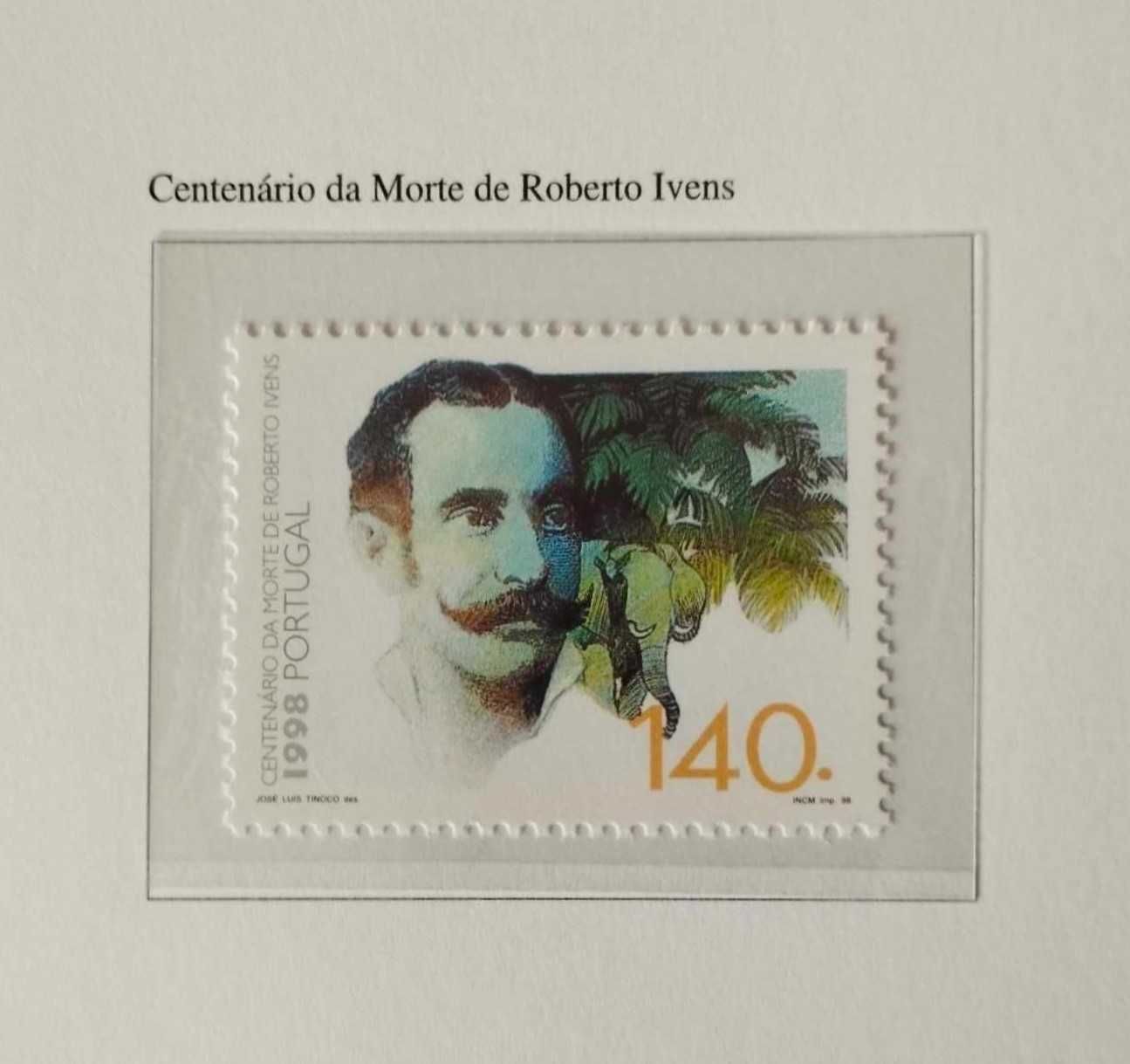 Série de Selos Centenario da Morte de Roberto Ivens - 1998