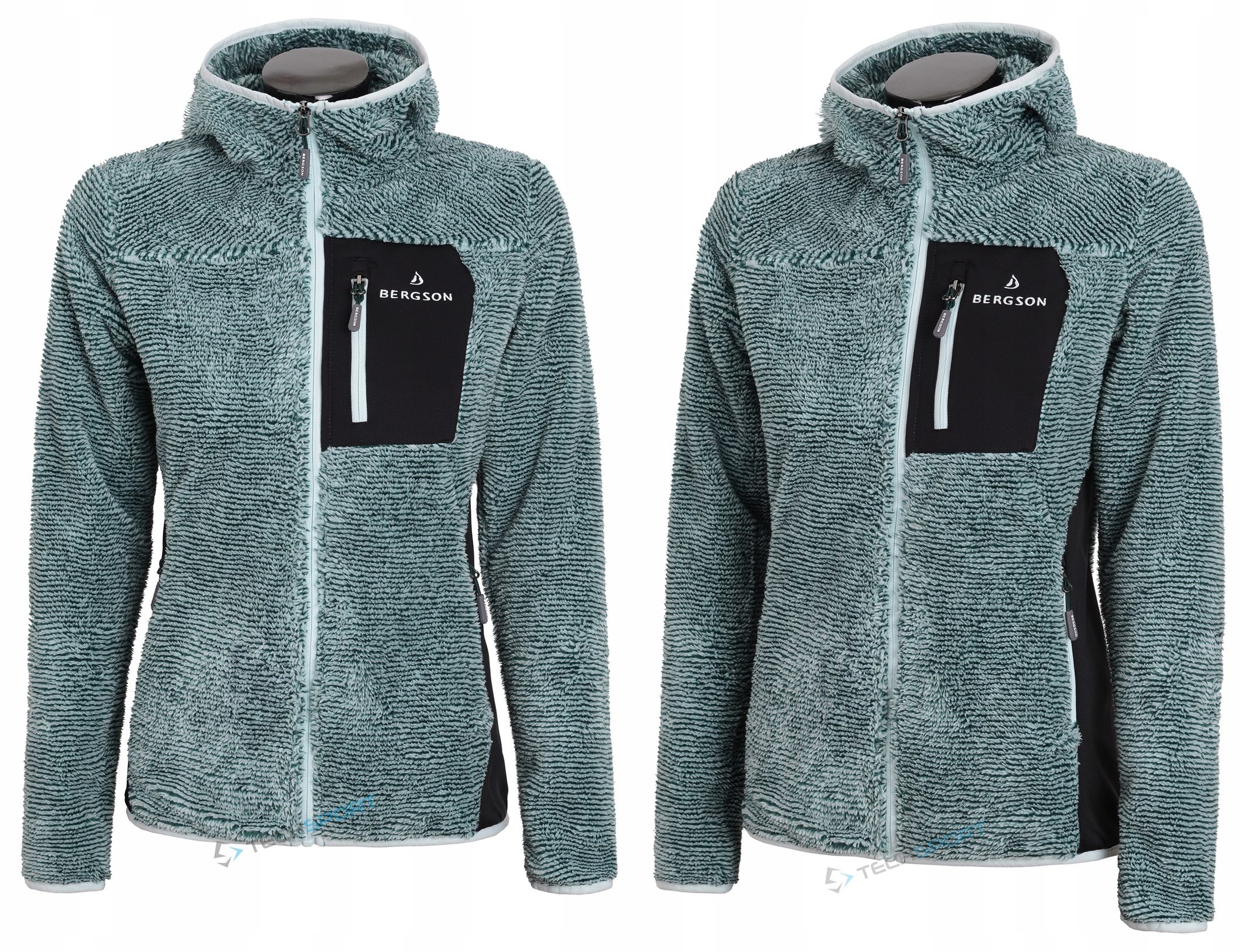 Damski Wygodny Polar Futerkowy Bluza Bergson Acadia Warmpile Xl
