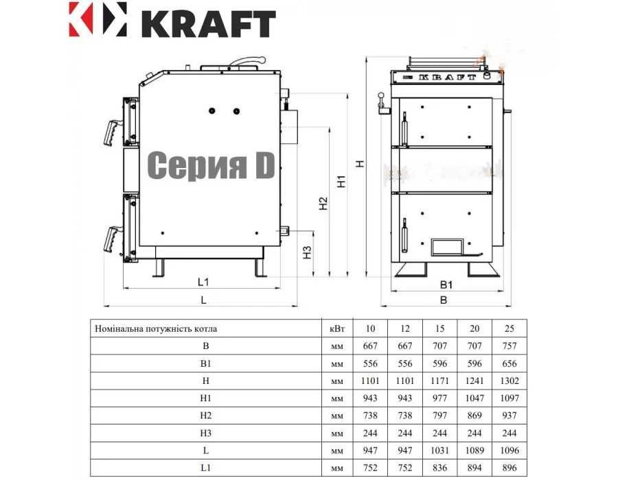 Твердопаливний котел KRAFT