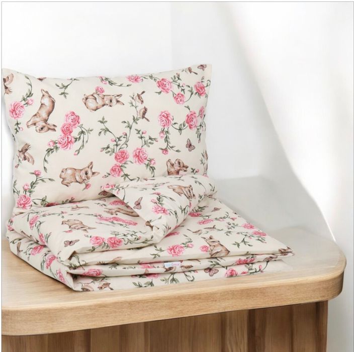 Nowa dziecięca pościel do łóżeczka Króliki