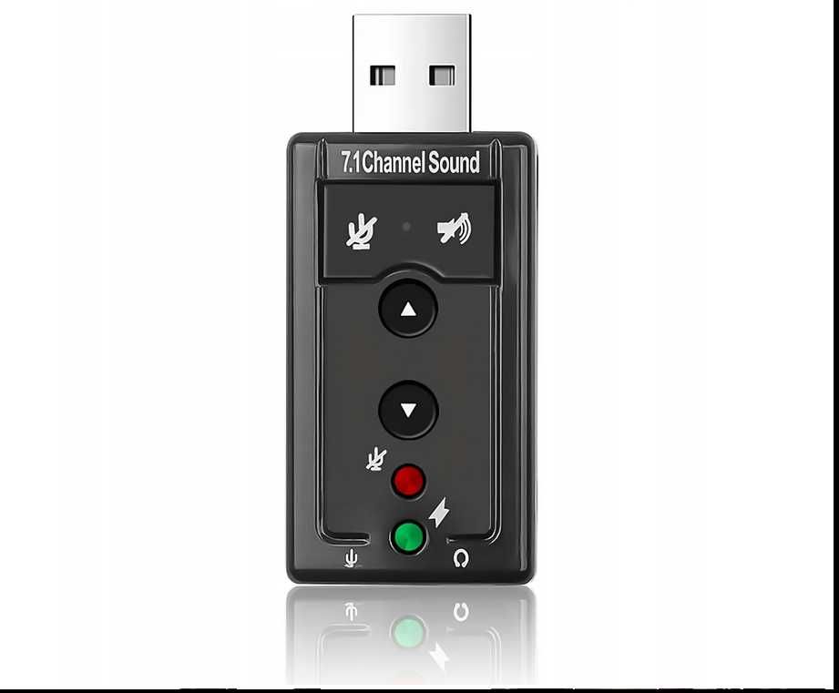 KARTA DŹWIĘKOWA 7.1 Zewnętrzna Adapter USB