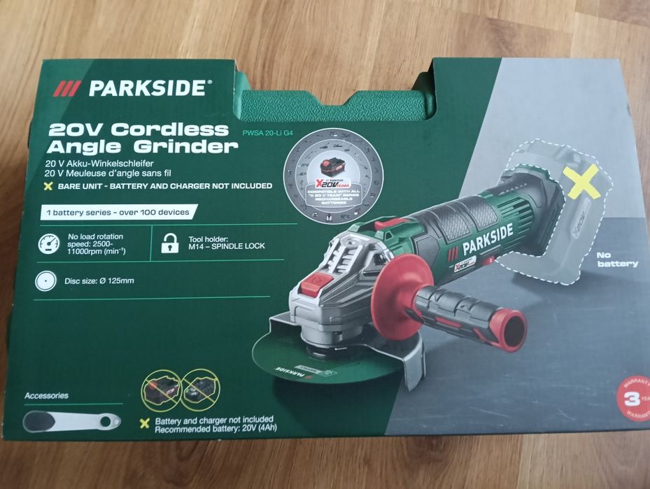 Szlifierka akumulatorowa Parkside