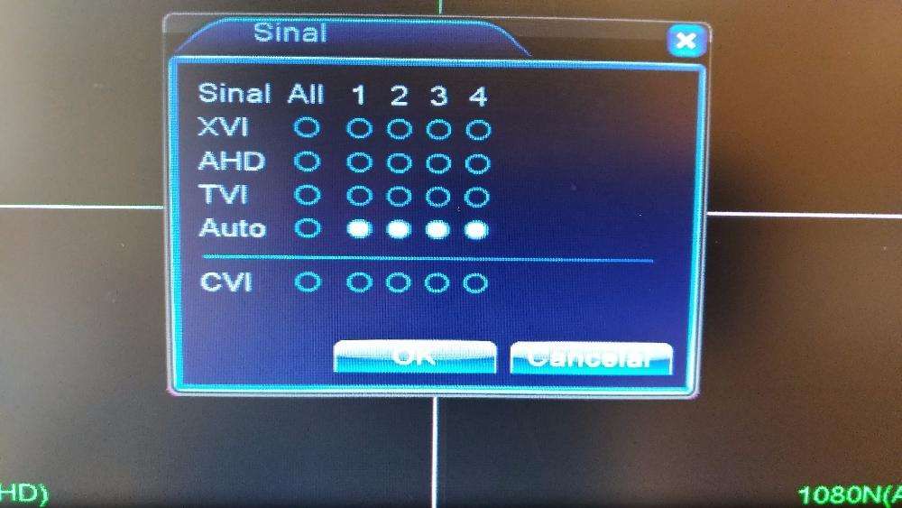 DVR 4 canais visualização via internet NVR HVR SDVR e AHD TVI CVI IP