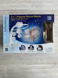 Музыкальный мобиль с проектором Infantino 3 в 1 розовый