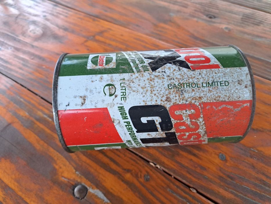Stara zabytkowa puszka pojemnik castrol gtx 1l