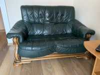 Продам срочно диван,шкіра, зелений колір.7500тис.