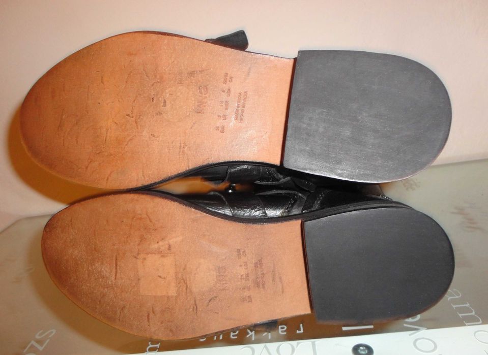 Botins em pele Mango