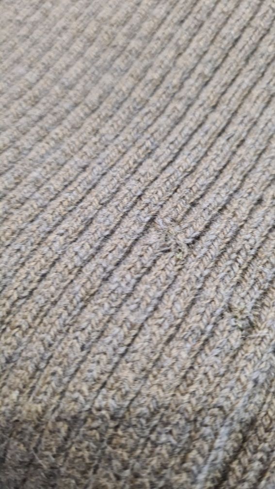 Szal Szalik Polo Ralph Lauren. Wełna dzianina. Kolor Khaki Zielony