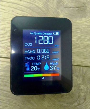 Измеритель анализатор детектор датчик СО2 измеряет HCHO CO2 TVOC