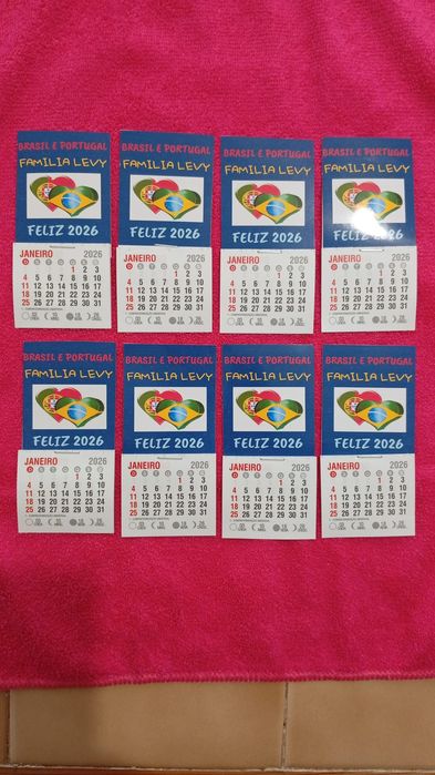 Mini calendários personalizados
