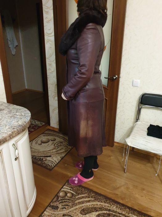 Кожаний плащ шкіряний