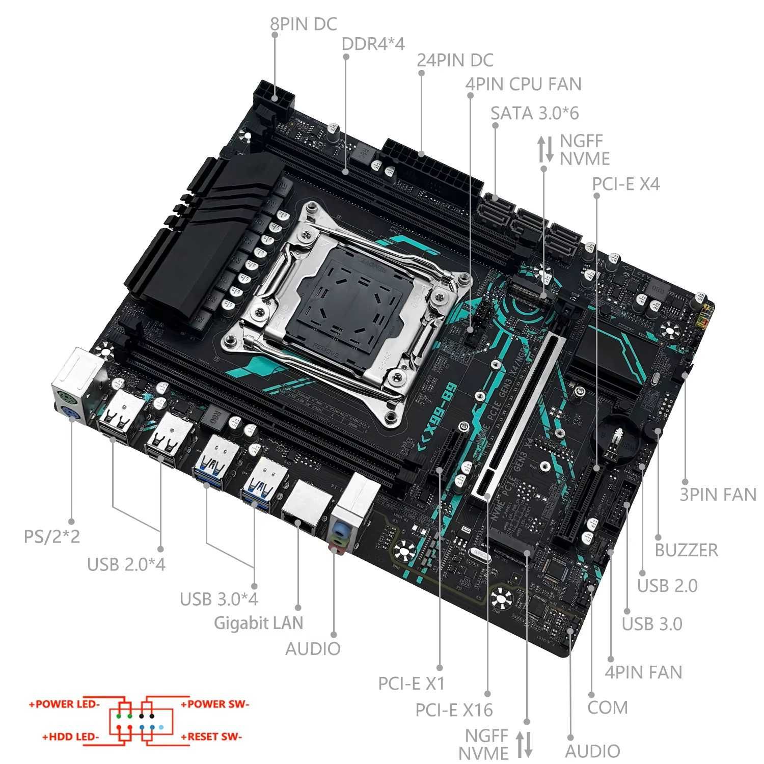 MACHINIST X99 B9 / E5-2666 v3 / 16gb ddr4