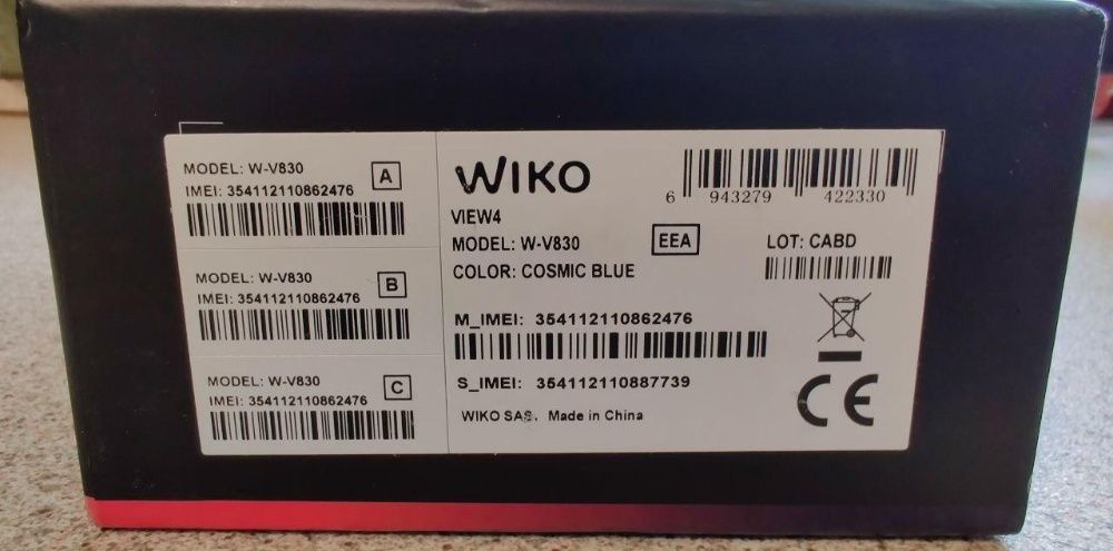 Wiko View 4 3/64GB Blue 5000 mAh EU. Гарантия