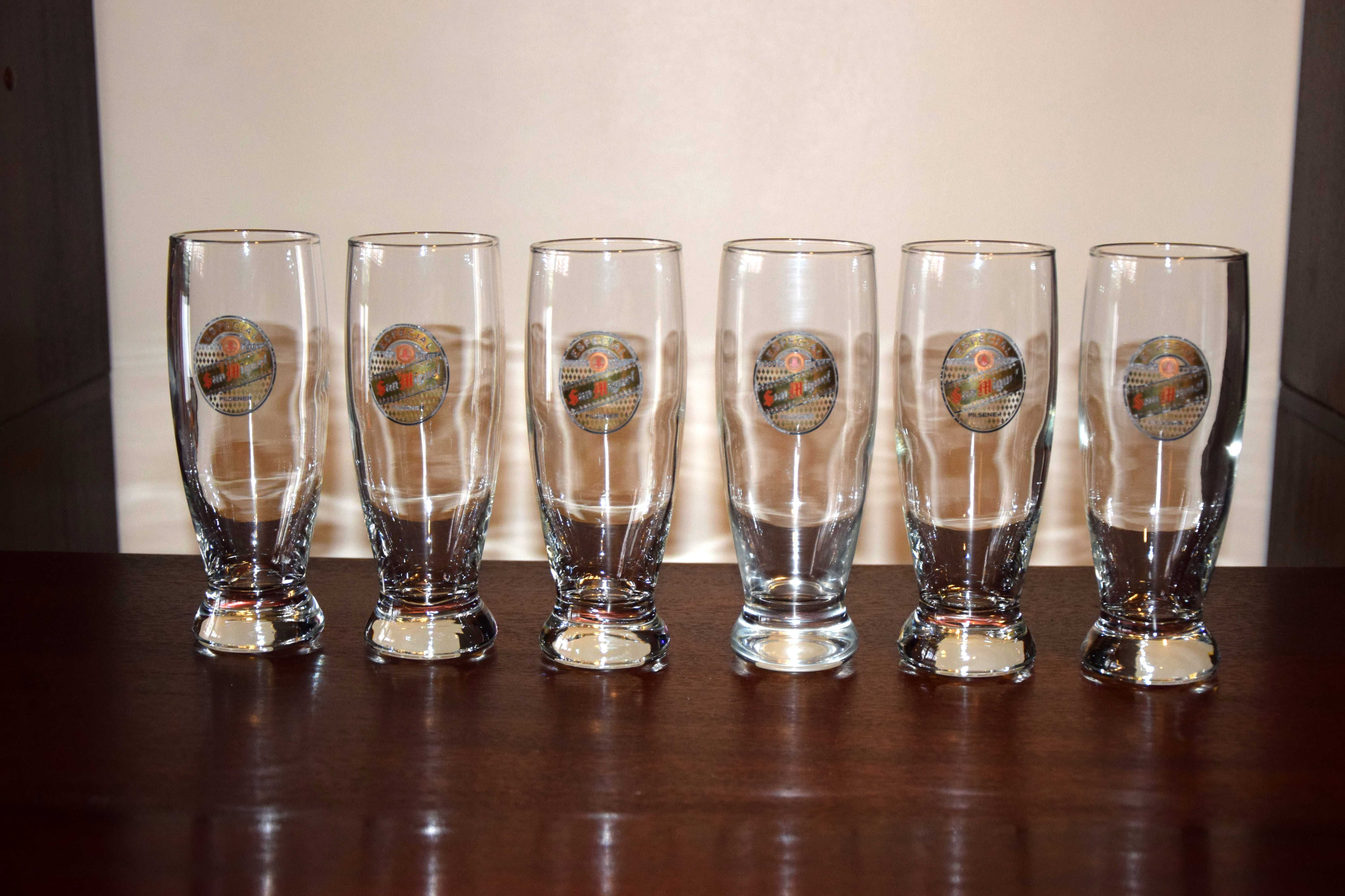 Conjunto 6 copos cerveja San Miguel