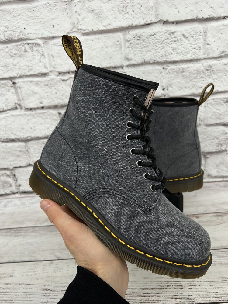 Черевики Dr Martens 1460 8 Eye Washed Canvas 40-41р.25.5-26см.