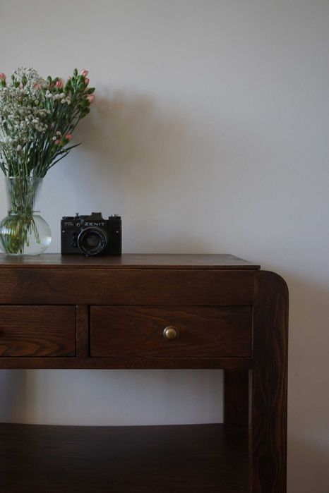 Stolik prl art deco vintage konsolka biurko model 640b