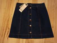 Zalando Essentials Spódnica trapezowa - mid blue denim Rozmiar: 34