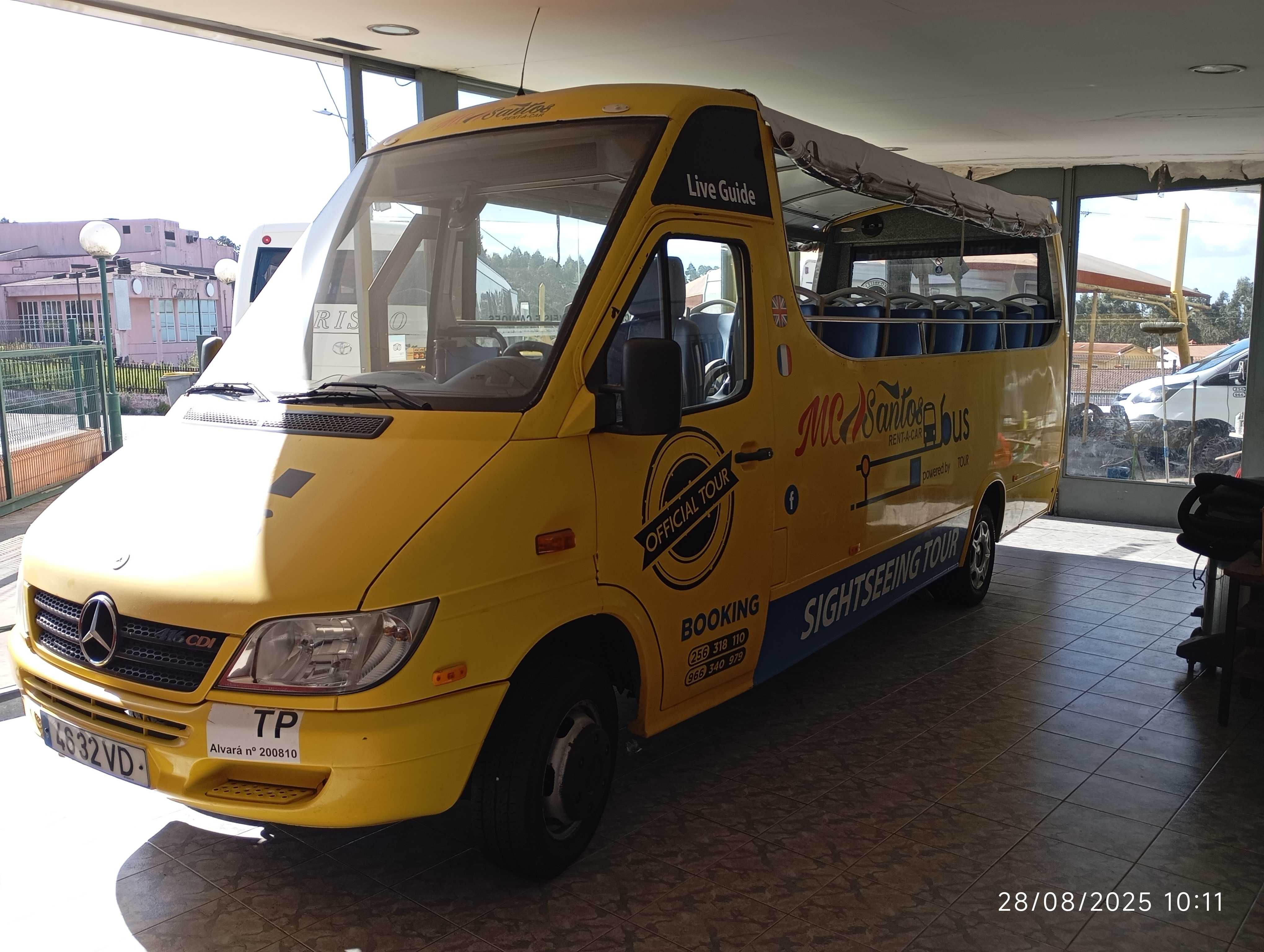 Autocarro Mini bus turístico panorâmico 21 Lug
