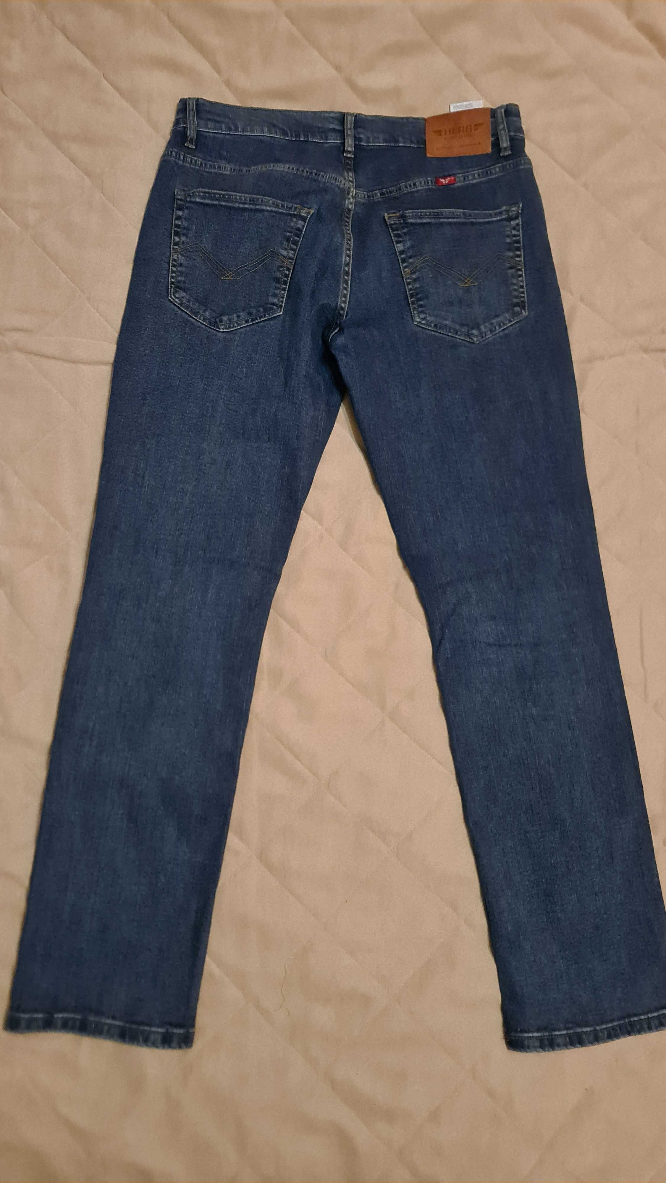 Spodnie męskie jeansowe HERO nowe W34 L34