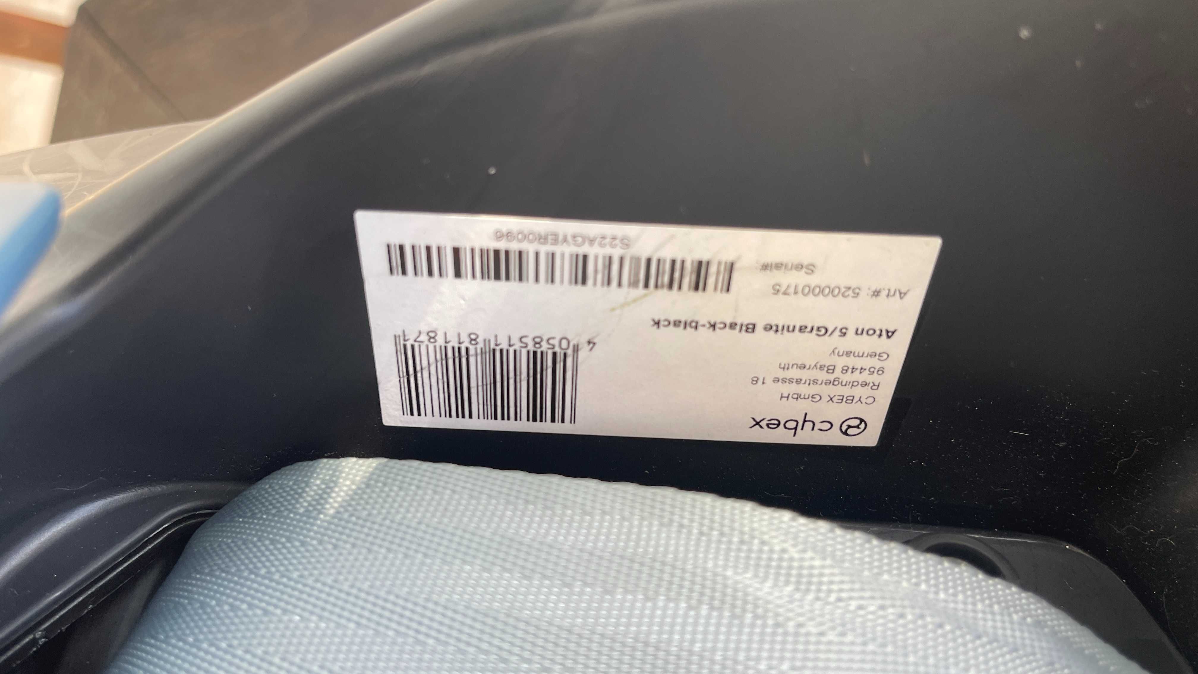 Ovo Cybex Aton 5 com base Isofix