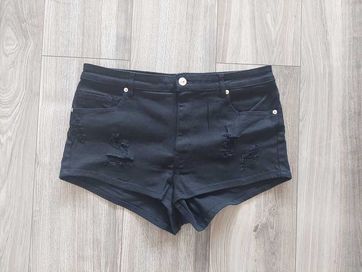 H&M szorty z diagonalu high waist 42