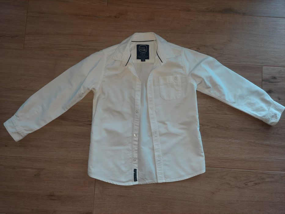 Koszula chłopięca biała 128 SMYK