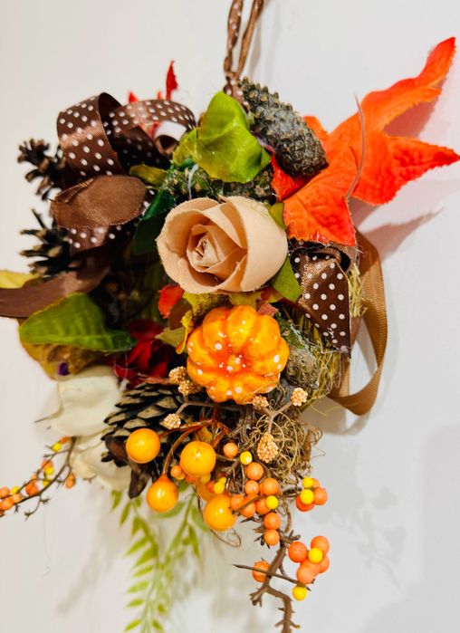 Hand Made/ Dekoracja Okienno- Ścienna/ Jesień