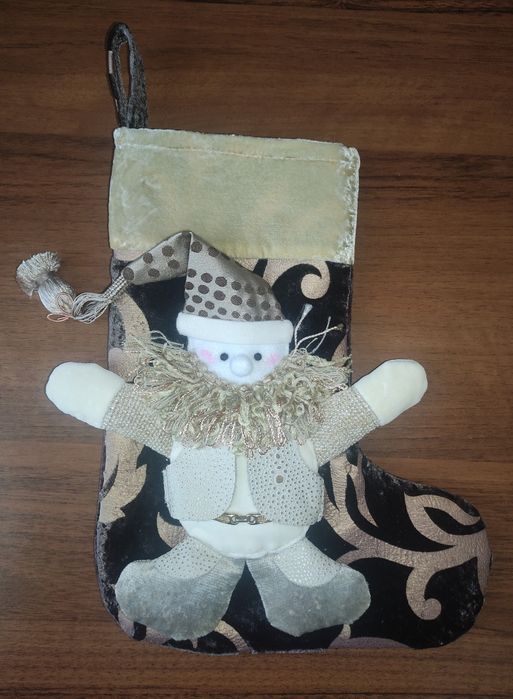 Подарункові Ексклюзивні Новорічні/Різдвяні чобітки/шкарпетки Handmade