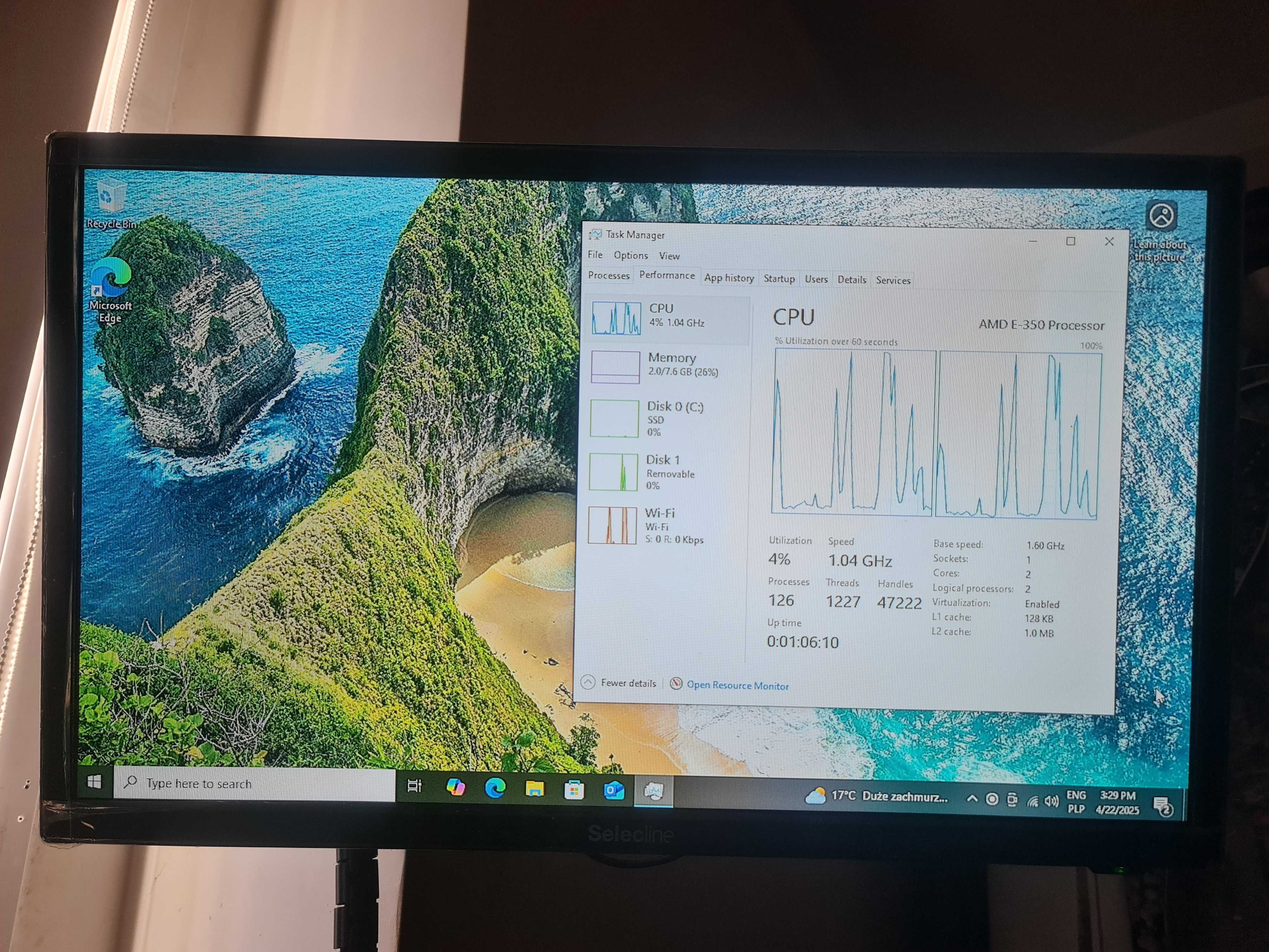 Mini komputer Foxconn Nettop nT-A3500|8GB|120GB SSD|Windows 10