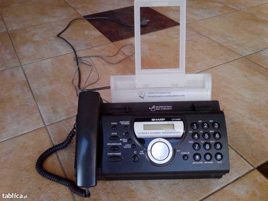 7Fax Sharp UX A460 / Cyfrowy automat zgłoszeniowy jak nowy
