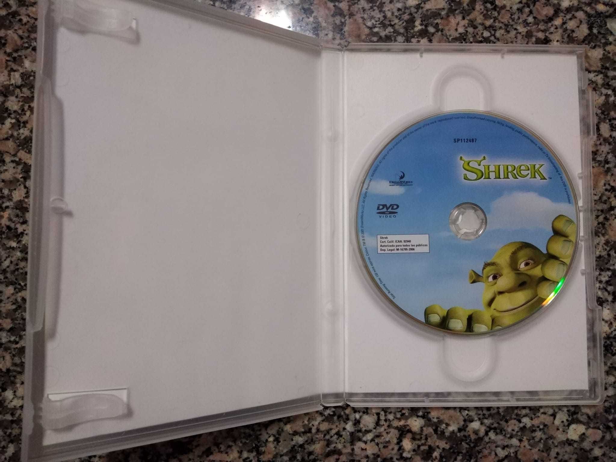 Filmes do Shrek em DVD + Gato das botas