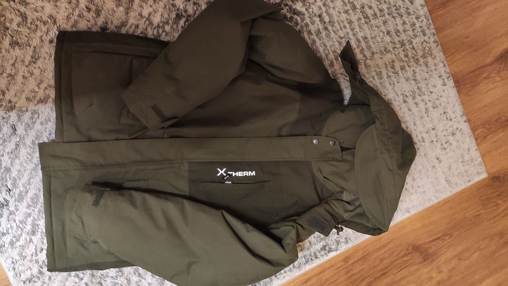 Kurtka i spodnie wędkarskie zimowe