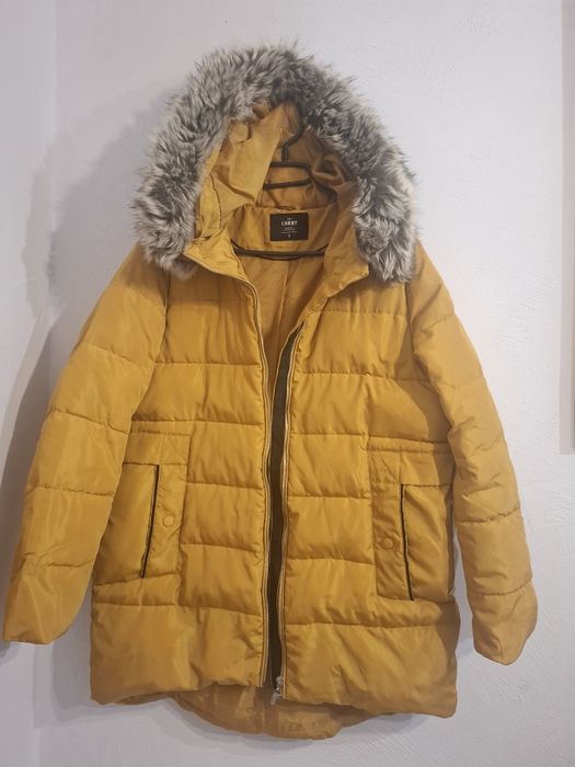 Kurtka zimowa musztardowa