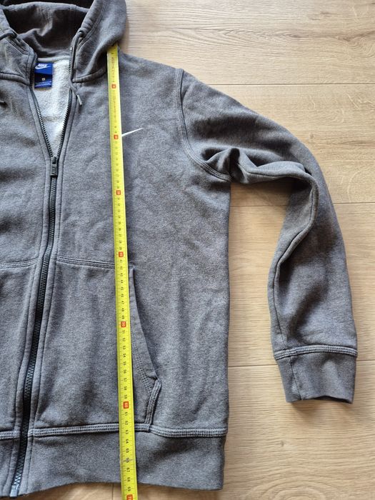 Bluza męska NIKE rozm L szara z kapturem rozpinana bdb grubsza ciepła