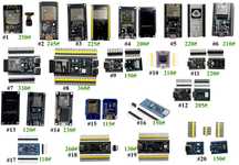 ESP32 WROOM 32 U, EU. C3, C6, S3  SuperMini
