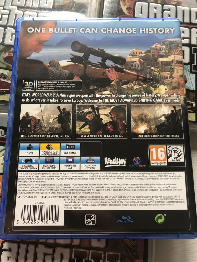 Sniper elite 4 gra na ps4 gry playstation cusa 04099 ghost 3