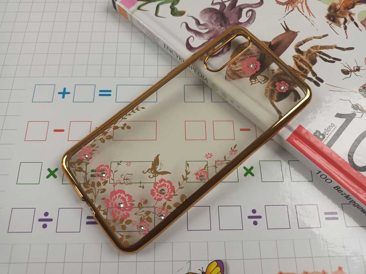 Etui Case Flowers do Huawei P20 + Szkło Hartowane