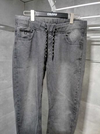 Joggersy Męskie Cropp Denim 32/34 materiał jeansy