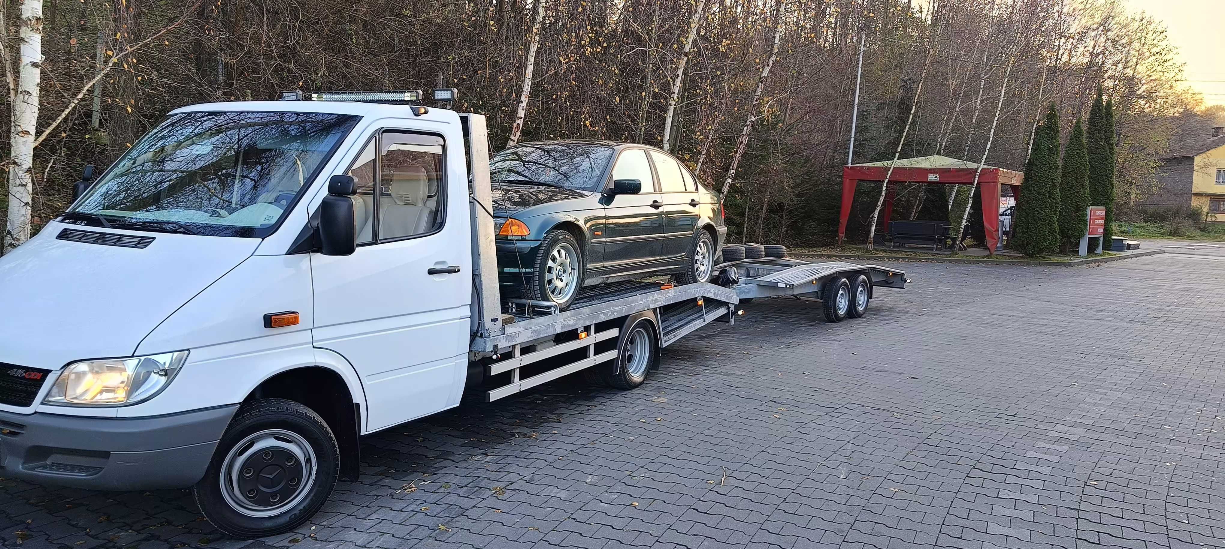 Transport maszyn przemysłowych, budowlanych - rolniczych, Auto pomoc