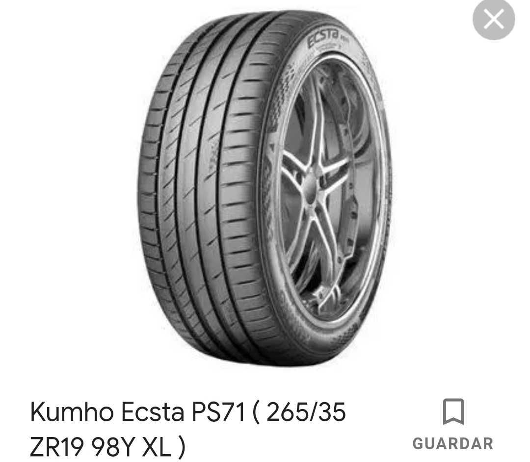 Pneus como novos 265/35R19