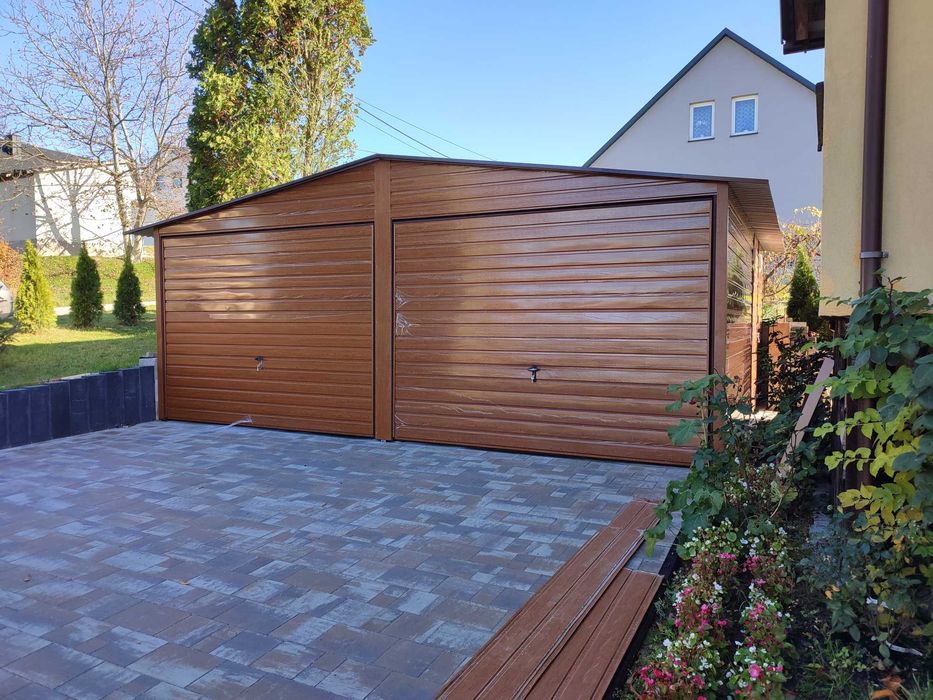 Garaż Blaszany JEDNOSPADOWY - Garaże Blaszane   - Blaszak - GRZYWSTAL