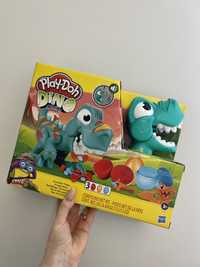 Play doh dinozaur przeżywający nowy ciastolina