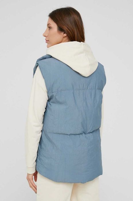 Answear Lab S bezrękawnik damski ocieplacz niebieska ciepła
