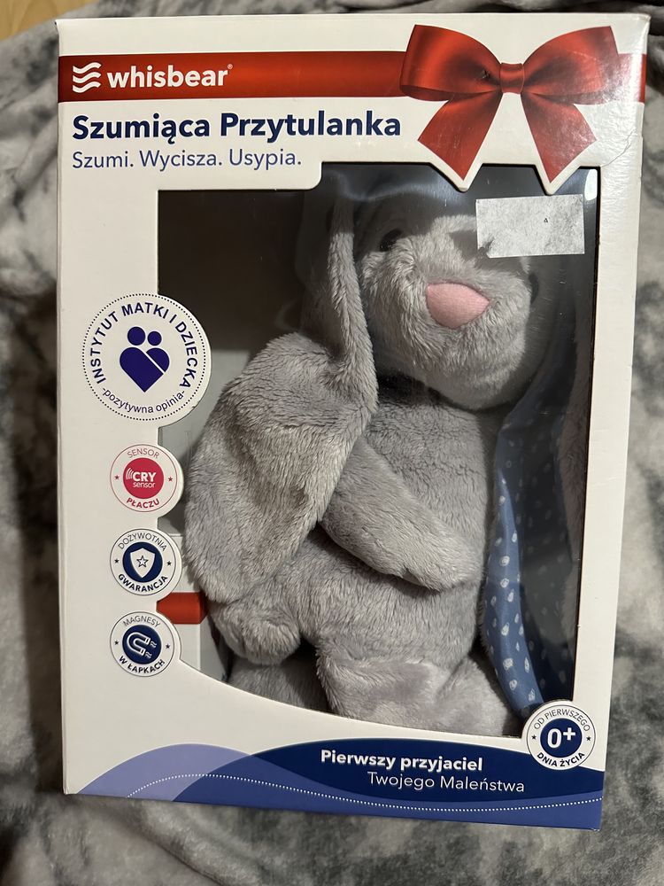 Szumiąca przytulanka whisbear z czujnikiem płaczu